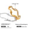 Titanium Steel Zirconium Ring - Luxurious and High-end Jewelry Finger Ring Made of Stainless Steel