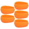 5pcs Fishing Inline Method Feeder Bait Mould Silicone Good Elasticity NonToxic Fish Equipment(Orange )