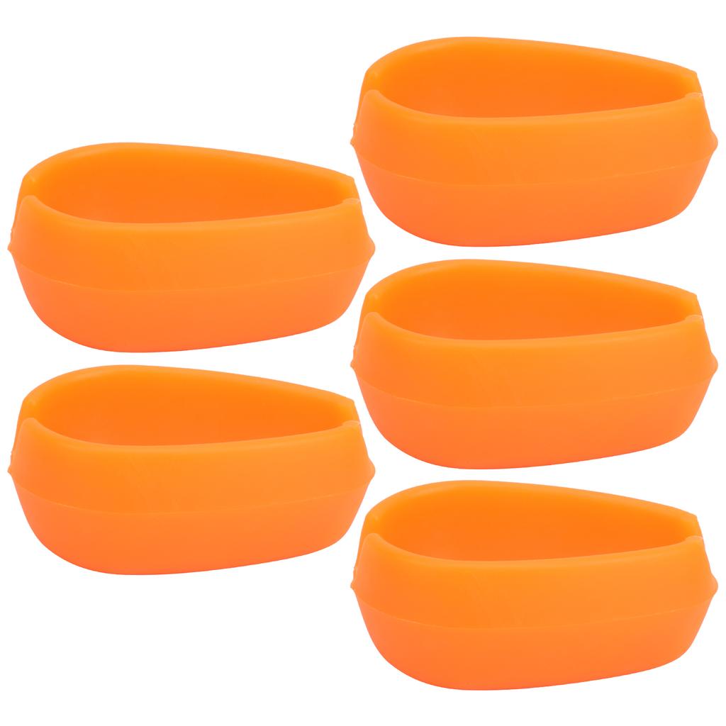 5pcs Fishing Inline Method Feeder Bait Mould Silicone Good Elasticity NonToxic Fish Equipment(Orange )