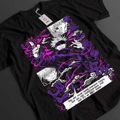 Jujutsu Kaisen Shirt Gojo Satoru T-Shirt Sukuna Toji Top JJK Anime Unisex Tee