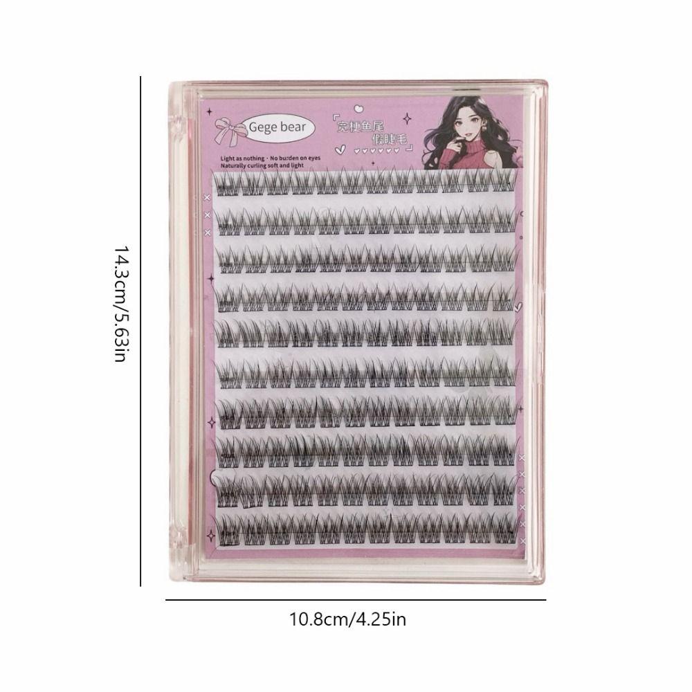 Faux cils sans colle Cils en bouquets à courbure naturelle Cils denses segmentés Extension de cils Maquillage