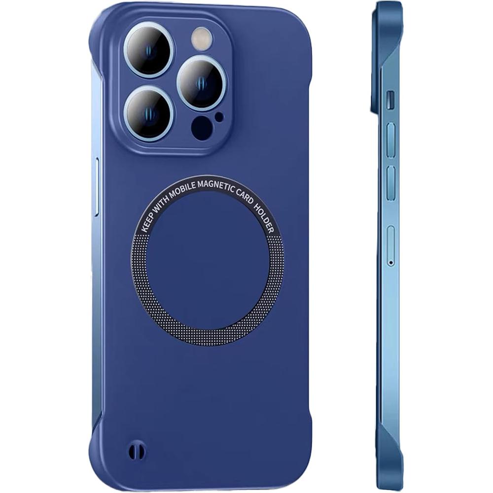 Luxury Borderless Back Cover Case For iPhone 16 15 14 13 12 11 Pro Max Plus Mini Candy Color Matte Shell Strong Magnetic Magsafe