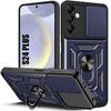 Protective Case - BOOLING - Samsung Galaxy S24 Plus - Navy Blue - Shockproof - Rotating Ring
