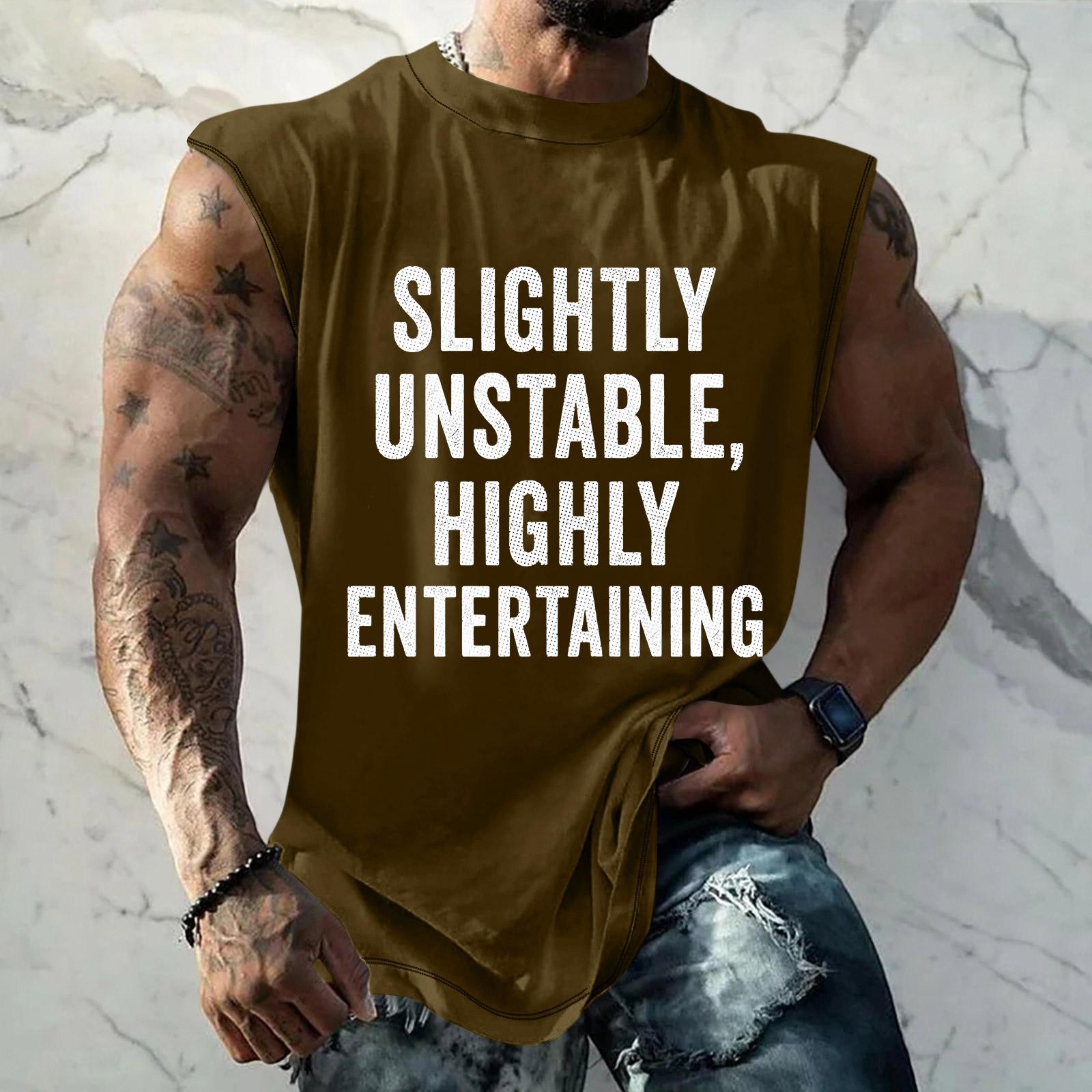 Men s Funny Graphic T-Shirt - Loose Fit Casual Short Sleeve Tee, Novelty Print Top with Fun Design L