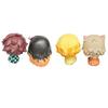 4pcs/set Q Version Demon Slayer Sitting Doll Action Movie Model Toys Doll Figure