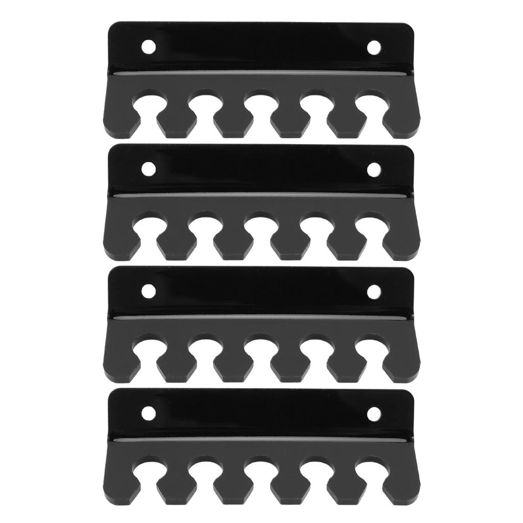 4 Pcs Cable Holder Clip 5 Slots Acrylic Phone Tablet Charging Cord Management   for Desk Wall