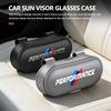 AAACE1 Car Glasses Box Sun Visor Glasses Holder Eyeglasses Storage Case For BMW E28 E32 E34 E53 F10 F20 F30 X1 X3 X5 X6 E90 E91