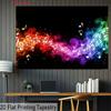 2D Abstract Colorful Music Smoke Backdrop Music Themed Party Photo Booth