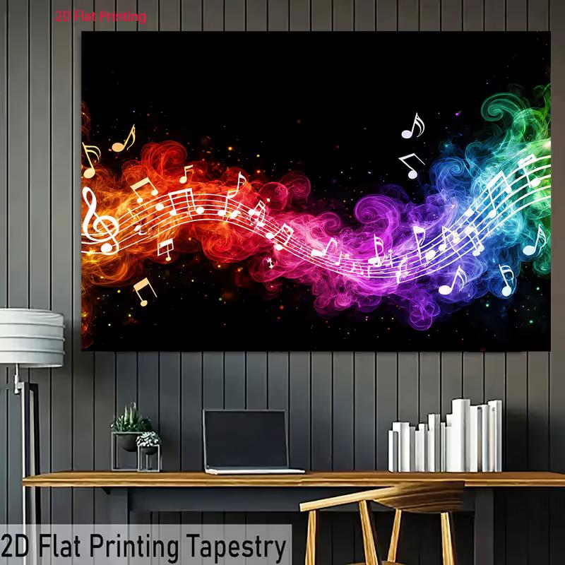 2D Abstract Colorful Music Smoke Backdrop Music Themed Party Photo Booth