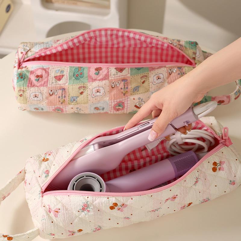 Runhui Floral Roller Blow Dryer & Curling Iron Storage Bag