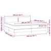 Box Spring Bed with Mattress Black 200x200 cm Faux Leather