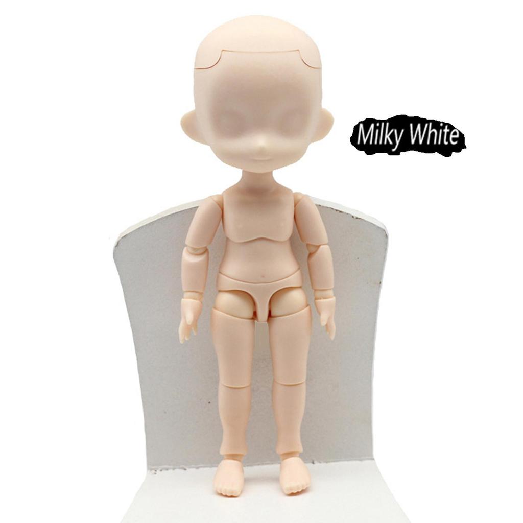 1:12 Flexible Joint Doll Body Model PP Figure Rotatable Nude DIY