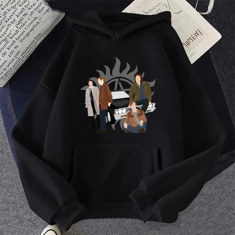 Autumn Winter Men Casual Fashion Streetwear Long Sleeve Fleece Pullover Sweatshirts Women Funny O-Neck Print Tops Hoodie