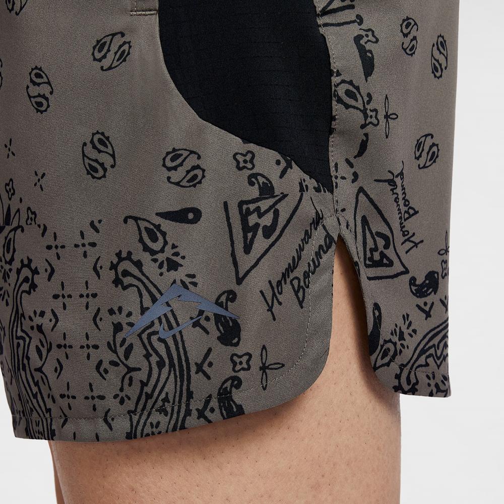 Nike Dri-Fit Trail Quick-Drying Versatile Comfortable Sports Shorts Men Shorts Cave-Stone Black HJ4175-289