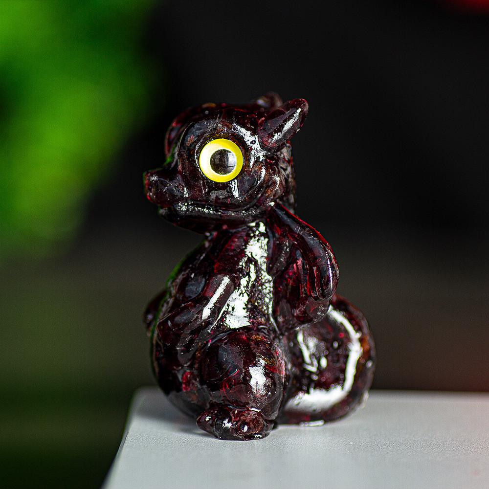 Crystal Energy Dragon Figurine Resin Craft For Office Decor Gift For Friends