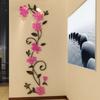 Decal Flower 3d Mirror Wall Sticker Diy Removable Art Mural Home Room Gift Decor