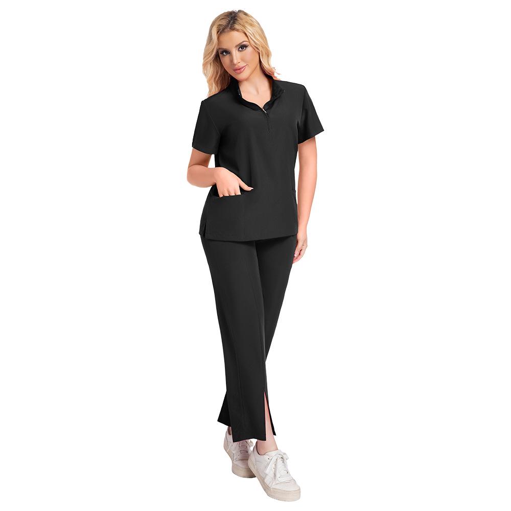 2025 Quick-Drying Elastic Washable Two-Piece Unisex Plus Size Doctor Nurse Uniform