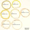 7pcs Vintage Gold Color Daisy Flower Pendant Beaded Bracelet Set for Women Bohemian Star Pearl Bangles Fashion Jewelry Gifts New
