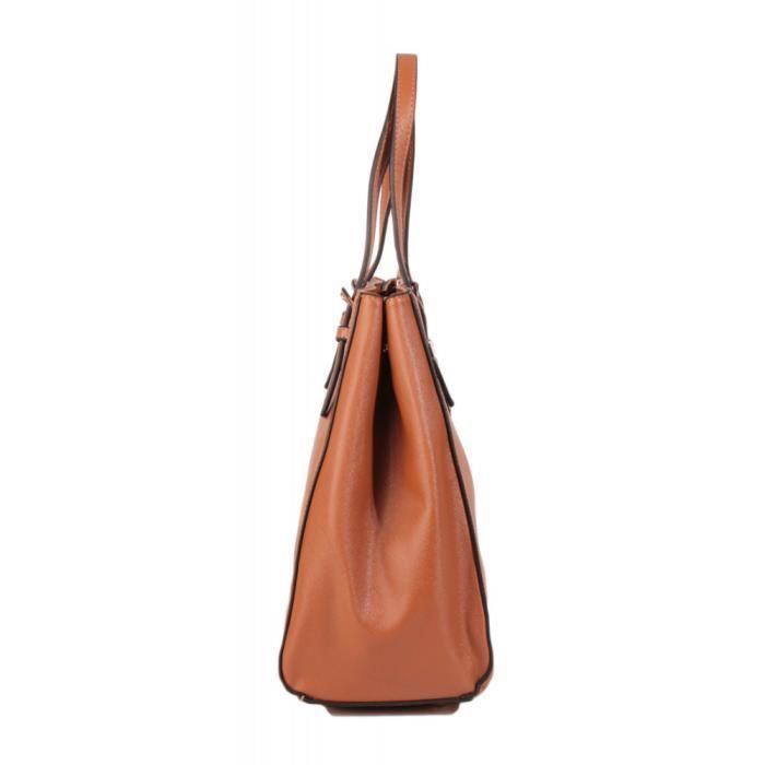 Sac Cabas - Thierry Mugler - Eclat 1 - Cognac - Imitation cuir - Femme