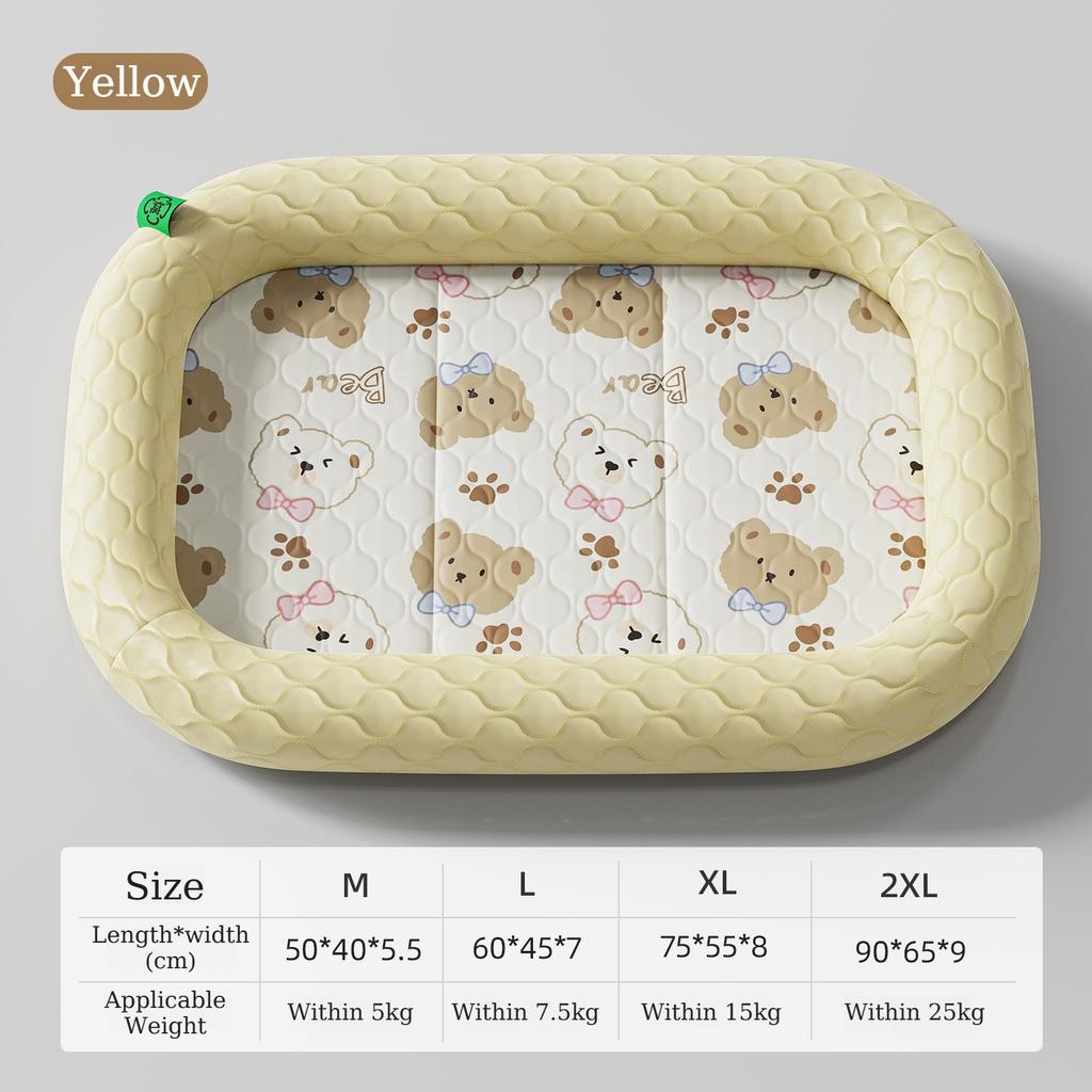 Summer Pet Cooling Mat Breathable Dogs Sleeping Mat Cats Nest Wear-resistant PP Cotton Filled Cooling Pad for Small Medium Pets