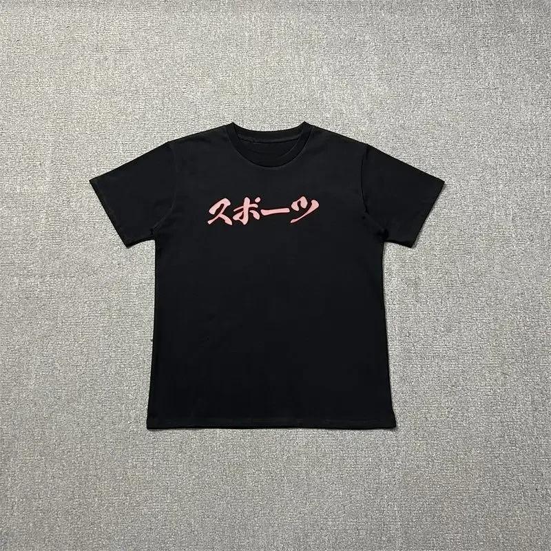 American Trendy Brand Fun Printing Short-sleeved Summer New Pure Cotton Loose Men and Women Couple Crew Neck T-shirt Harajuku