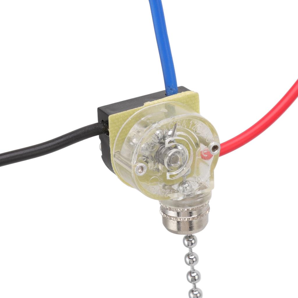 4Pcs Ceiling Fan Light Replacement Lamp Pull Chain 3 Wire Ceiling Fan Lamp 250V 125V