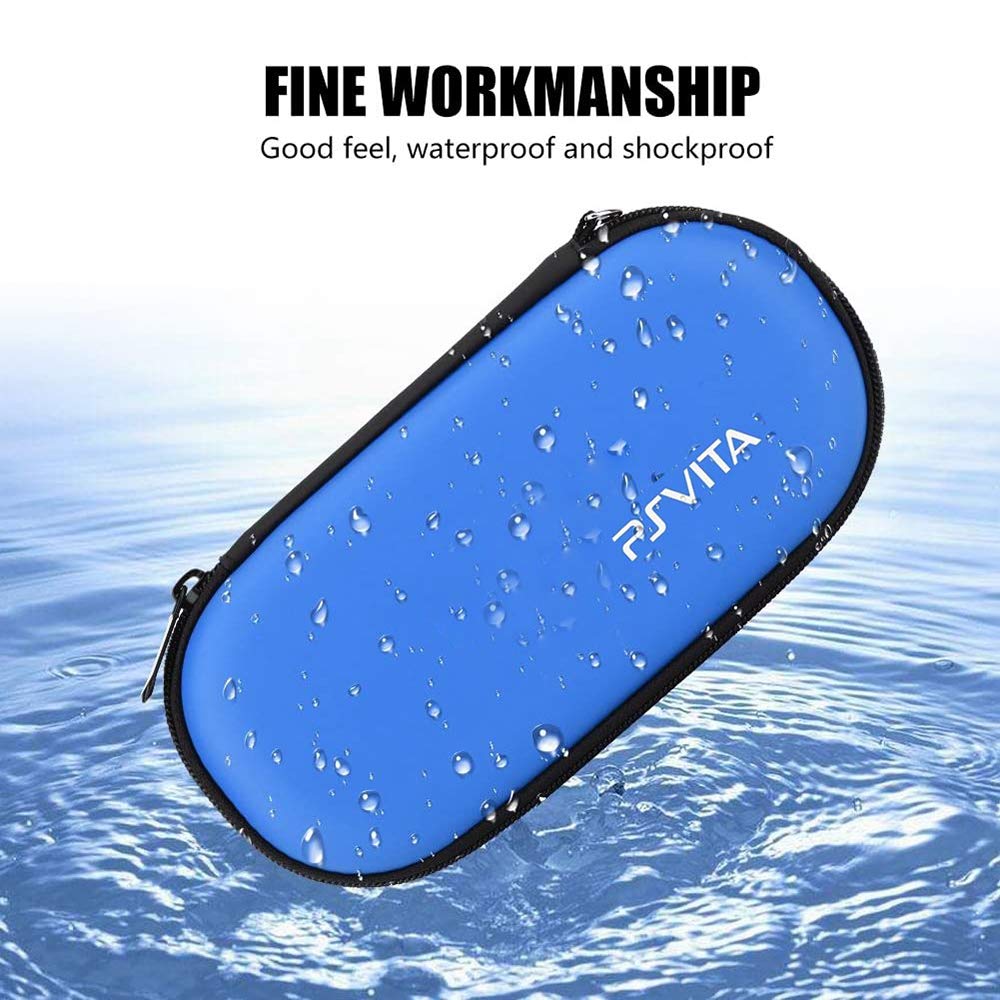PSVita Hard Protective Cover for PS Vita PSV Storage Case SNNC-JP Pouch, 2000/1000/PSP, (Blue)
