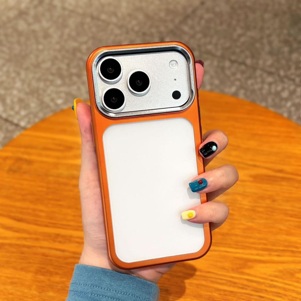 Luxury Matte Clear Hard Ultra Slim Case for iPhone 17 Pro Max 17Pro 17Air Plating Camera Film Protect Frosted Shockproof Cover