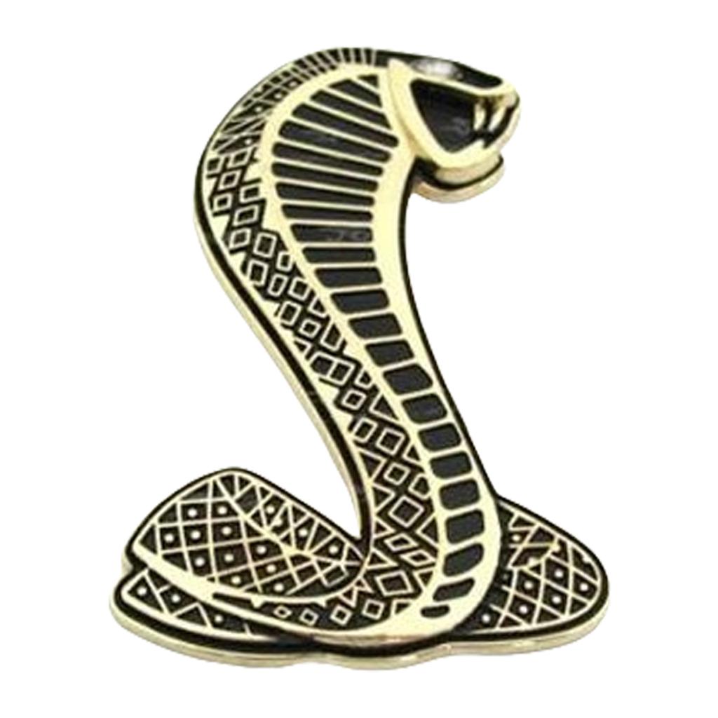 Car Front Hood Grille Emblems Metal Snake Stickers Rear Trunk Car Stickers Universal Automotive Styling Accessories