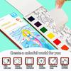 JUNQIU 5Pack Water Color Paint Sets for Kids, Paint With Water Books for Kids Ages 4-8, Pocket Watercolor Painting Book, Arts and Crafts Kit Easter