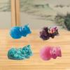 Exquisite Lucky Cat Stone Figurine Mini Cartoon Wealth Cat Model  Bedroom