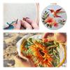 DIY Hummingbird Embroidery Set for Craft Lover Hand Stitch Printed Cross Stitch Set with Embroidery Hoop and Instructions