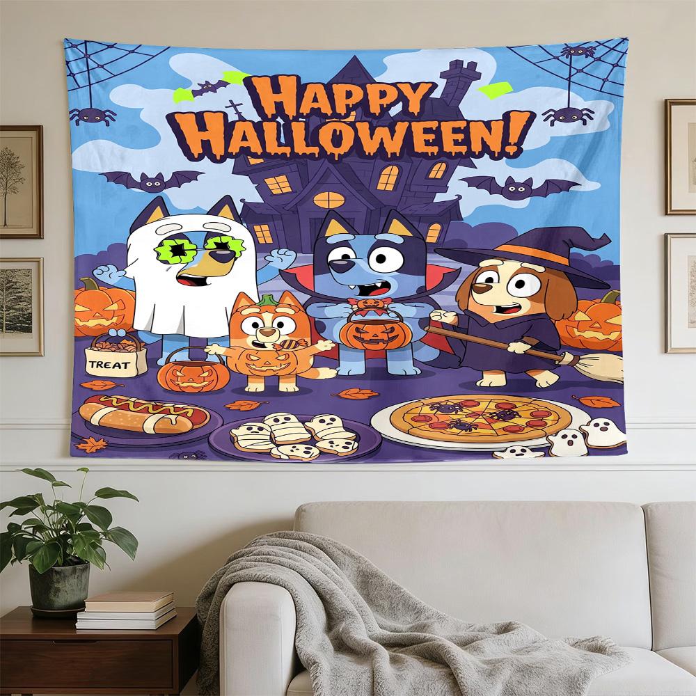 Diverse Dog Characters Large Decorative Tapestry, Great Holiday Gifts, Photo Backdrop for Bedroom Dorm Parties,Perfect Gift