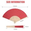 20pcs Colorful Paper Fan Handmade Foldable Children Painting Fan Practical Cooling Tool