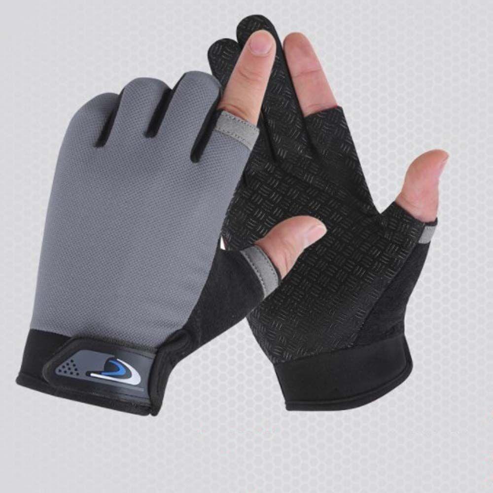 Sonnenschutz Angelhandschuhe Schutzhand Zwei-Finger Sporthandschuhe Fahrradhandschuhe Outdoor
