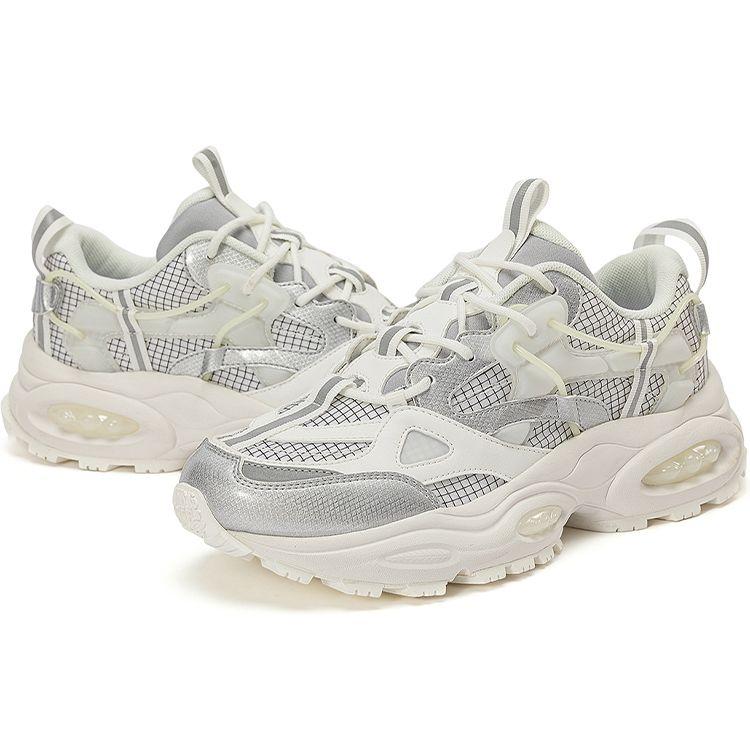 Kappa Fabric Synthetic Leather Y2K Retro Deconstruction Shock Absorbing Wear Resistant Increased Height Low Top Dad Shoes K0CY5MC10D-012