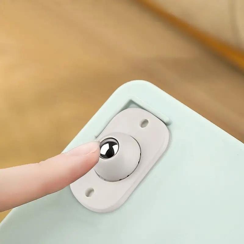 20pcs Wheels For Furniture Stainless Steel Roller Self Adhesive Furniture Caster Home Strong Load-bearing Universal Wheel