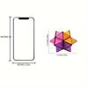 Infinity Magic Cube 3D Hexagon Puzzle Space Geometry Flip Toy Brain Training & Stress Relief ABS Material Mixed Color