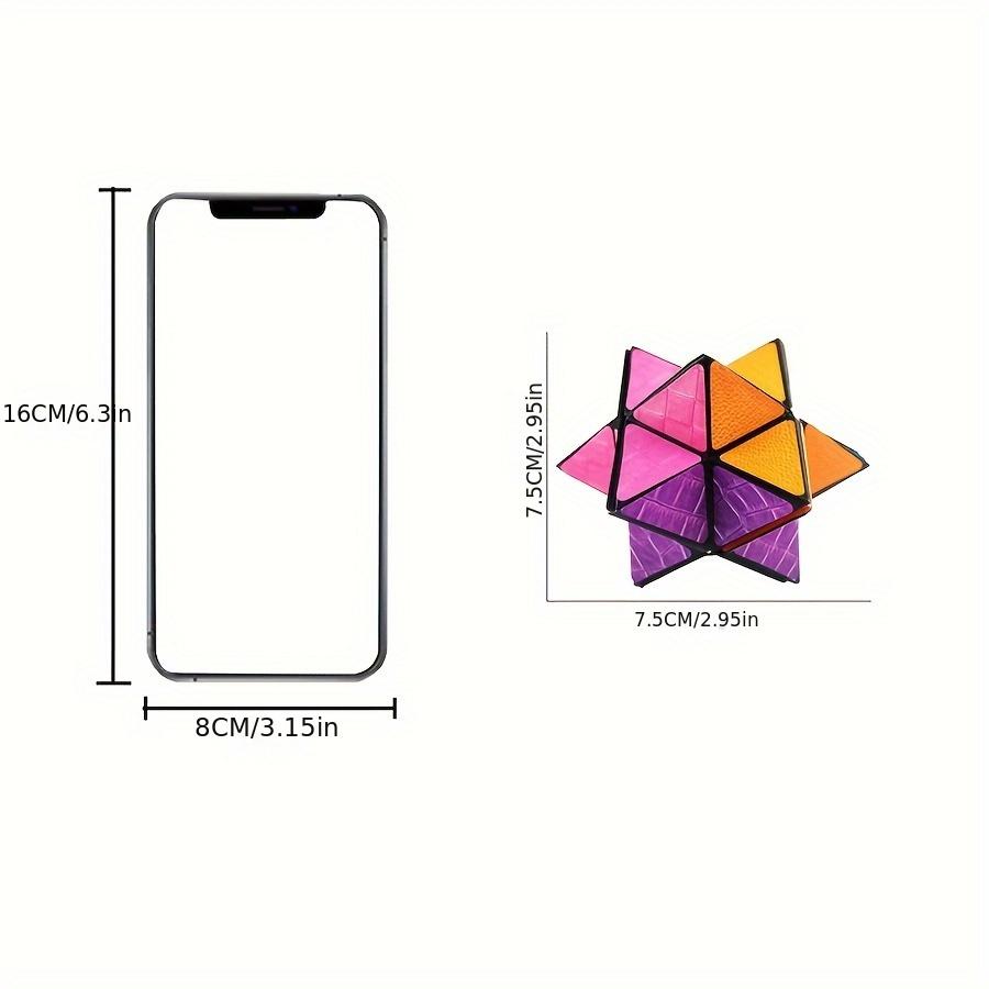Infinity Magic Cube 3D Hexagon Puzzle Space Geometry Flip Toy Brain Training & Stress Relief ABS Material Mixed Color