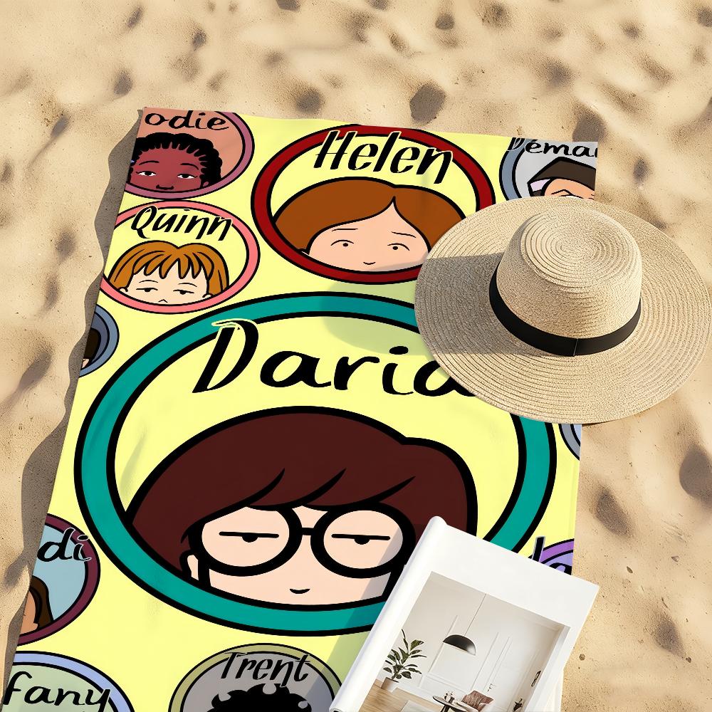 Fun D-Daria-S Girl Cool Towel Soft Pool Gift For Travel Gym Shower Camping Quick Dry Sports Large Beach Towels