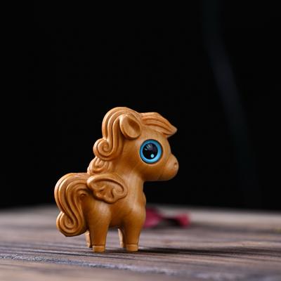 Cartoon Cute Woodcarving Desktop Decoration