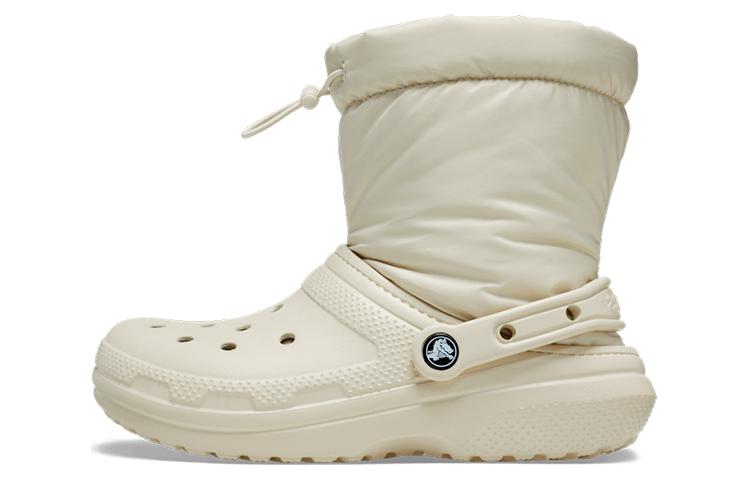 Crocs Classic Lined Neo Puff Boots Beige Women s 206630-2Y2 37-38