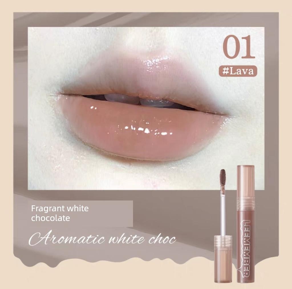 Low-Saturation Cool Gray-Brown Milk Coffee Color Lipstick! Purely Sensual for Autumn and Winter! Li Meng Chocolate Lip Gloss 11 Mirror Finish 12