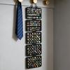 5-Tier Foldable Felt Jewelry Organizer for Necklaces Brooch Pin Badge Wall Hanging Earring Pendant Display Panels Storage Bag