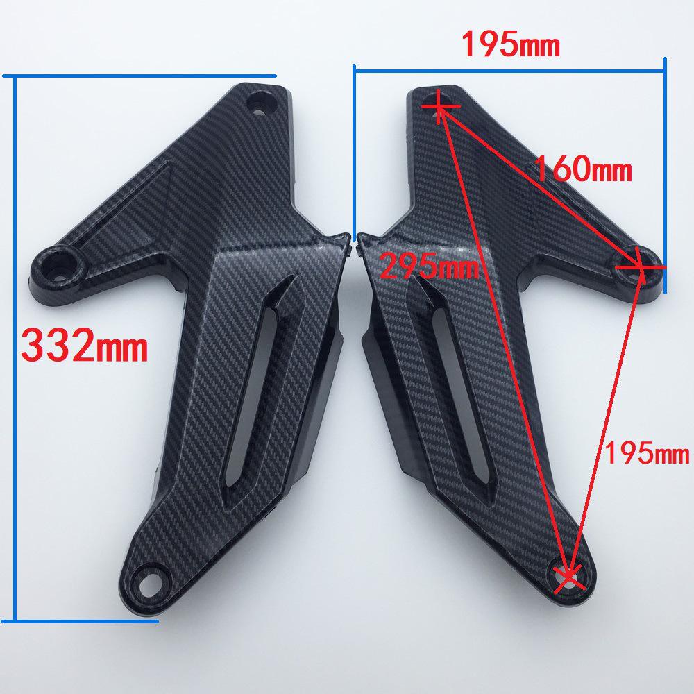Honda ADV150 Carbon Fiber Footrest & Kickstand Cover (2019-2022)