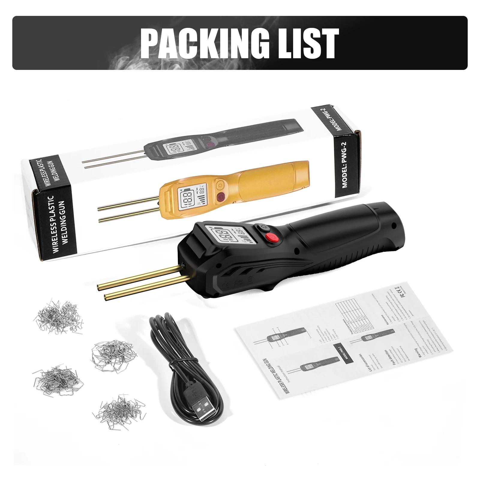 

500W Pro Plastic Welding Gun | 3-5s Heat for Car/Motorcycle Bumpers/Dashboards | 5000mAh Portable & Overheat Protection | Repair чорний