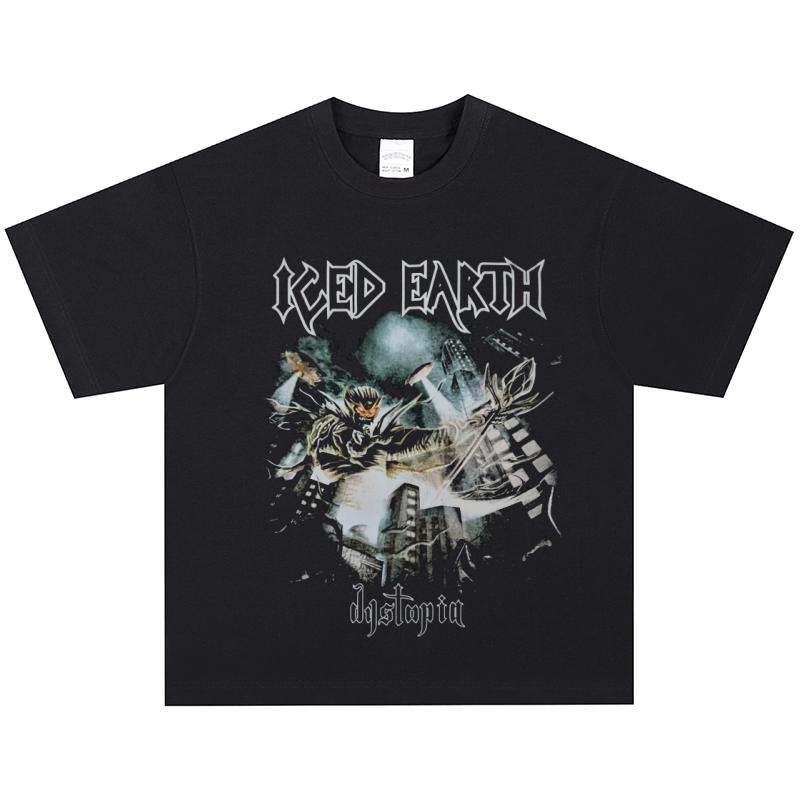 Футболка Iced Earth, Мягкая ткань, Повседневная XXXL