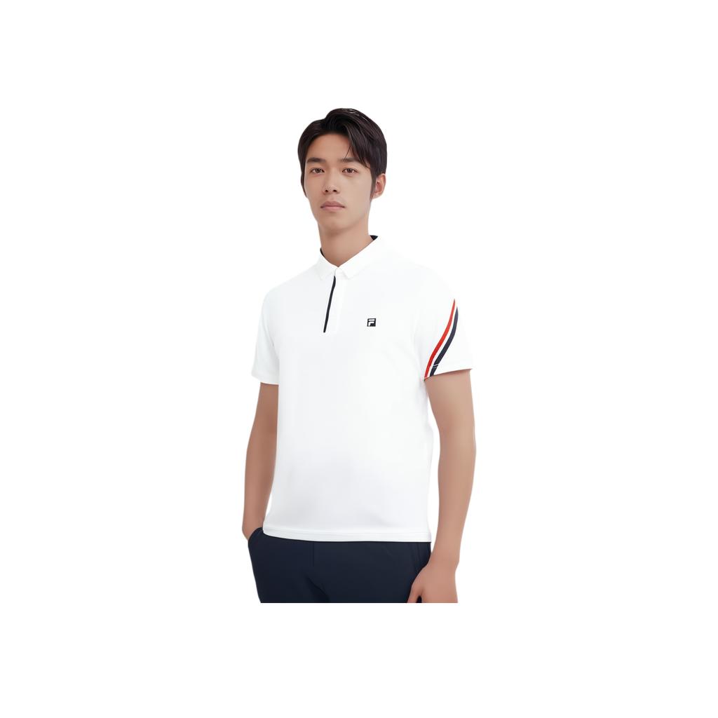 New FILA Polo Shirt Men's Jade White A61M425106FWT