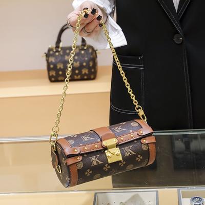 Bag Women's New Trendy Autumn and Winter Chain Small Round Bag Crossbody Pillow Bag Trendy