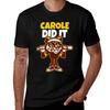 Carole Did It Big Cat Rescue Funny Tshirt Dry Fit Running Short Sleeve Top